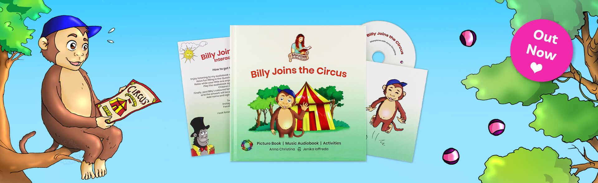 Billy Joins the Circus limited first edition picture book