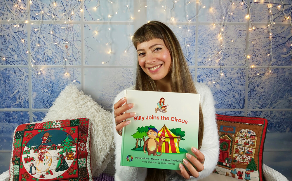 Anna Christina from Music Audio Stories with her picture book, Billy Joins the Circus image