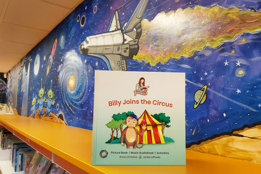 Billy Joins the Circus picture book landing at Colliers Wood Library image