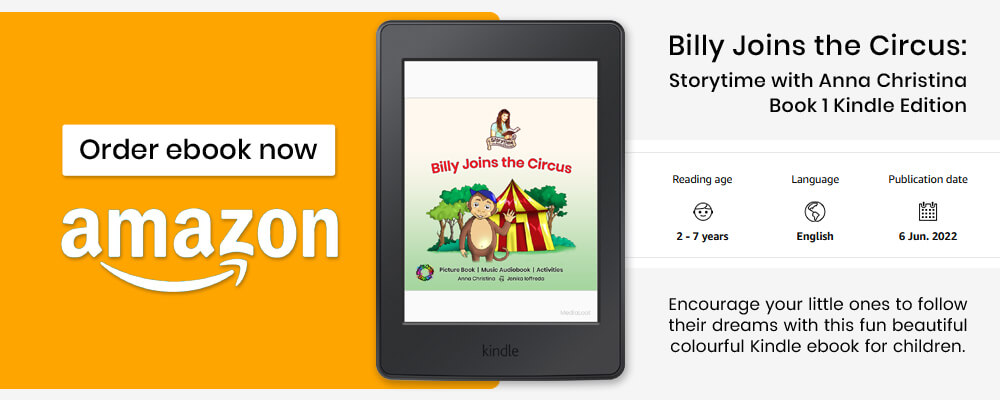Music Audio Stories - Billy Joins the Circus, Amazon Kindle ebook edition release image