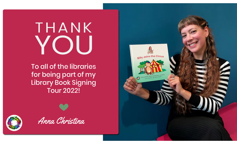 Music Audio Stories - Lilbrary Book Signing Tour 2022 - Thank you libraries