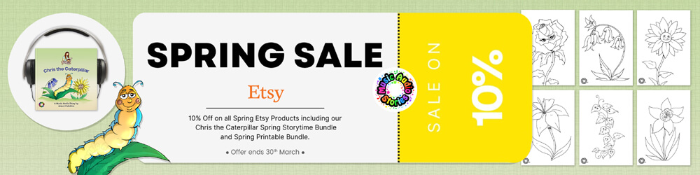 Music Audio Stories Spring Etsy Sale Now On image