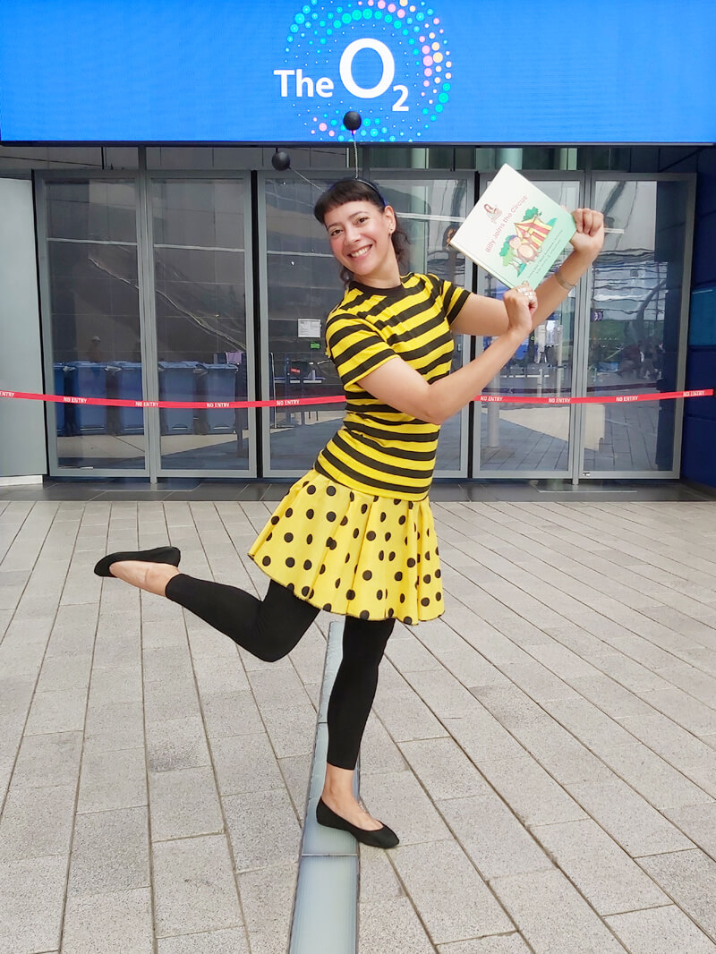 Children's Author, Anna Christina, at The O2 in London