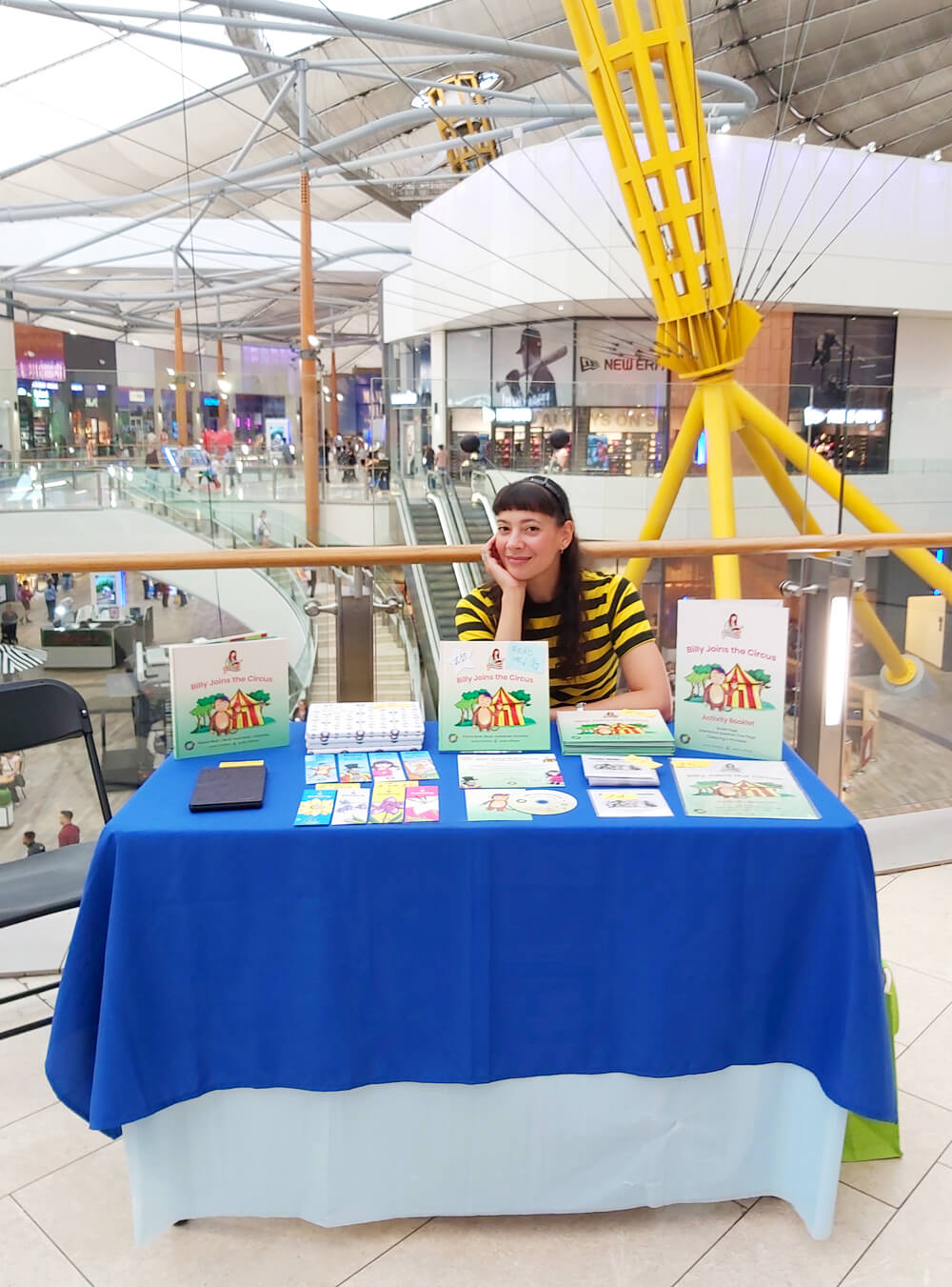 Children's Author Anna Christina outside of The O2