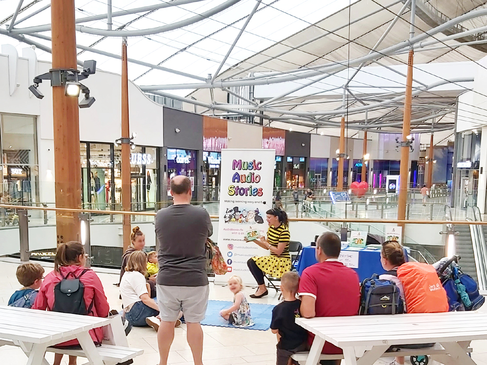 Children's author, Anna Christina, from Music Audio Stories, doing Storytime at The O2 image